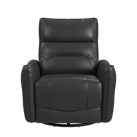 Deco P1 Recliner with Glider and Swivel in Del Mar Grey