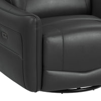 Deco P1 Recliner with Glider and Swivel in Del Mar Grey