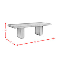 Donovan 5PC Standard Height Dining Set-Table and Four Side Chairs in Gray