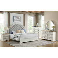 Eastwood Youth Queen UPH Bed in Off-White