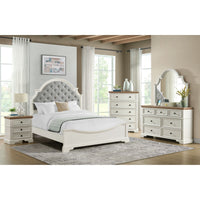 Eastwood Youth Queen UPH Bed in Off-White