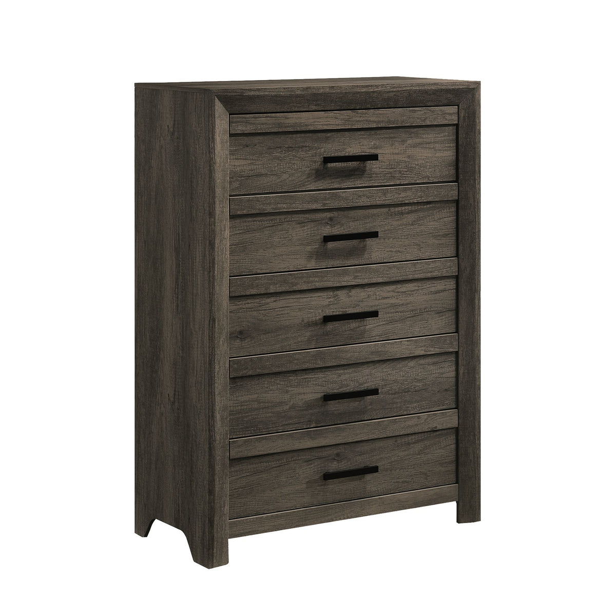Eleanor Twin Panel 5PC Bedroom Set in Mocha Grey