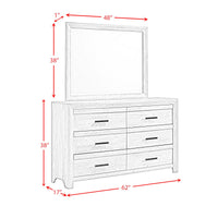 Eleanor Twin Panel 5PC Bedroom Set in Mocha Grey