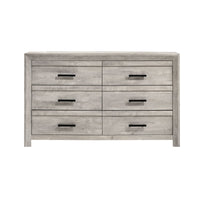 Eleanor 6-Drawer Dresser in White
