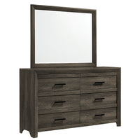 Eleanor Twin Panel 5PC Bedroom Set in Mocha Grey