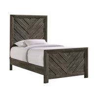 Eleanor Twin Panel 3PC Bedroom Set in Mocha Grey