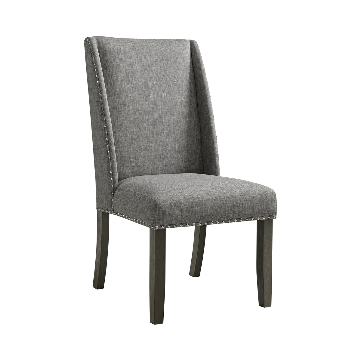 Everdeen 7PC Dining Set in Charcoal-Table & Six Chairs