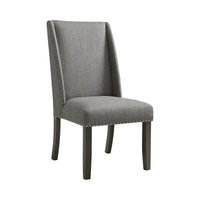 Everdeen 7PC Dining Set in Charcoal-Table & Six Chairs