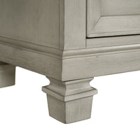 Farmington King Panel 3PC Bedroom Set in Medium Brown and Washed Stone
