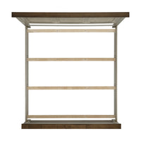 Farmington King Panel 3PC Bedroom Set in Medium Brown and Washed Stone