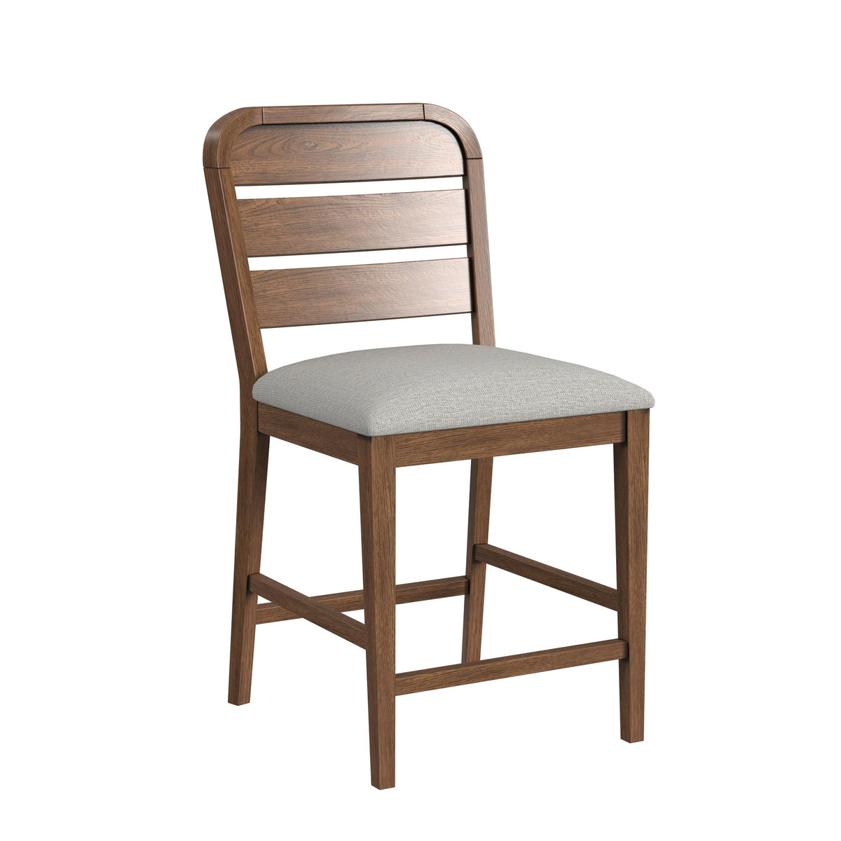 Glinda 7PC Counter Height Dining Set in Brown-Table, Four Chairs and Two UPH Chairs