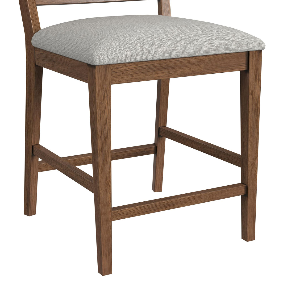 Glinda 7PC Counter Height Dining Set in Brown-Table, Four Chairs and Two UPH Chairs