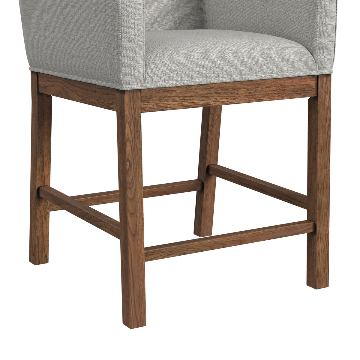 Glinda 7PC Counter Height Dining Set in Brown-Table, Four Chairs and Two UPH Chairs