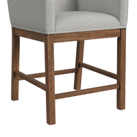 Glinda 7PC Counter Height Dining Set in Brown-Table, Four Chairs and Two UPH Chairs