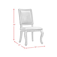 Gramercy Dining Rectangle Back Chair w/PU Back (2pcs Per Carton)
