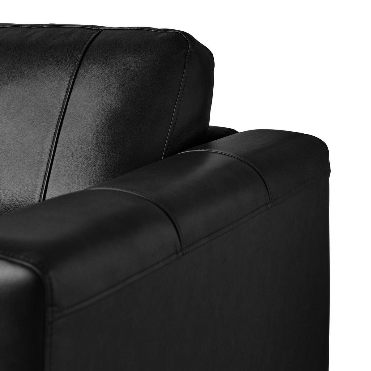 Hampton Chair In Fiero Black (Top Grain/PVC)