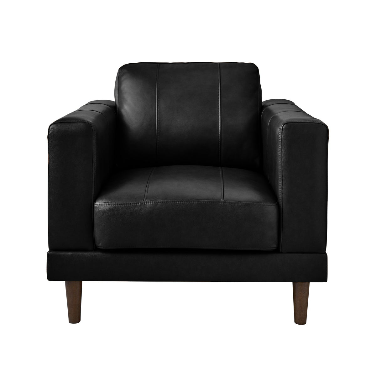 Hampton Chair In Fiero Black (Top Grain/PVC)