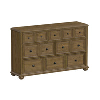 Heritage & Home Queen Sleigh 5PC Bedroom Set with 2 Nightstands, Dresser & Chest in Oak Brown