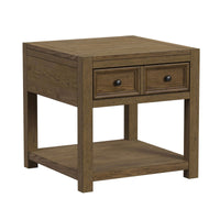 Heritage & Home 3PC Occasional Table Set in Oak Brown-Coffee Table & Two End Tables
