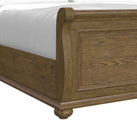 Heritage & Home Queen Sleigh 3PC Bedroom Set in Oak Brown