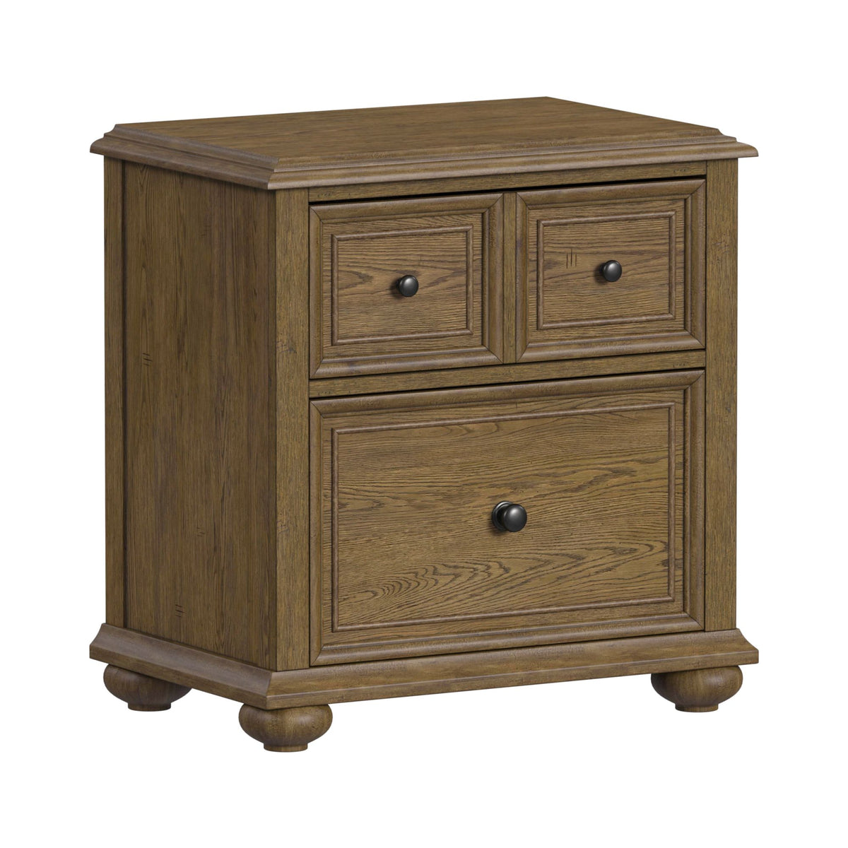 Heritage & Home King Sleigh 3PC Bedroom Set in Oak Brown