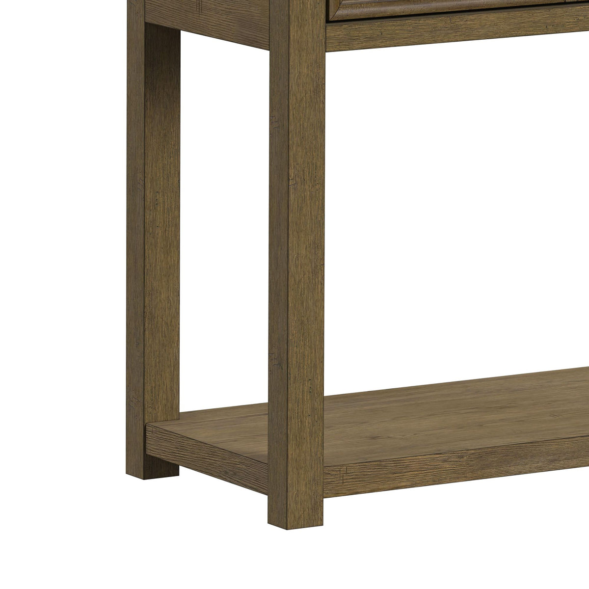 Heritage & Home 3PC Occasional Table Set in Oak Brown-Coffee Table, End Table & Sofa Table