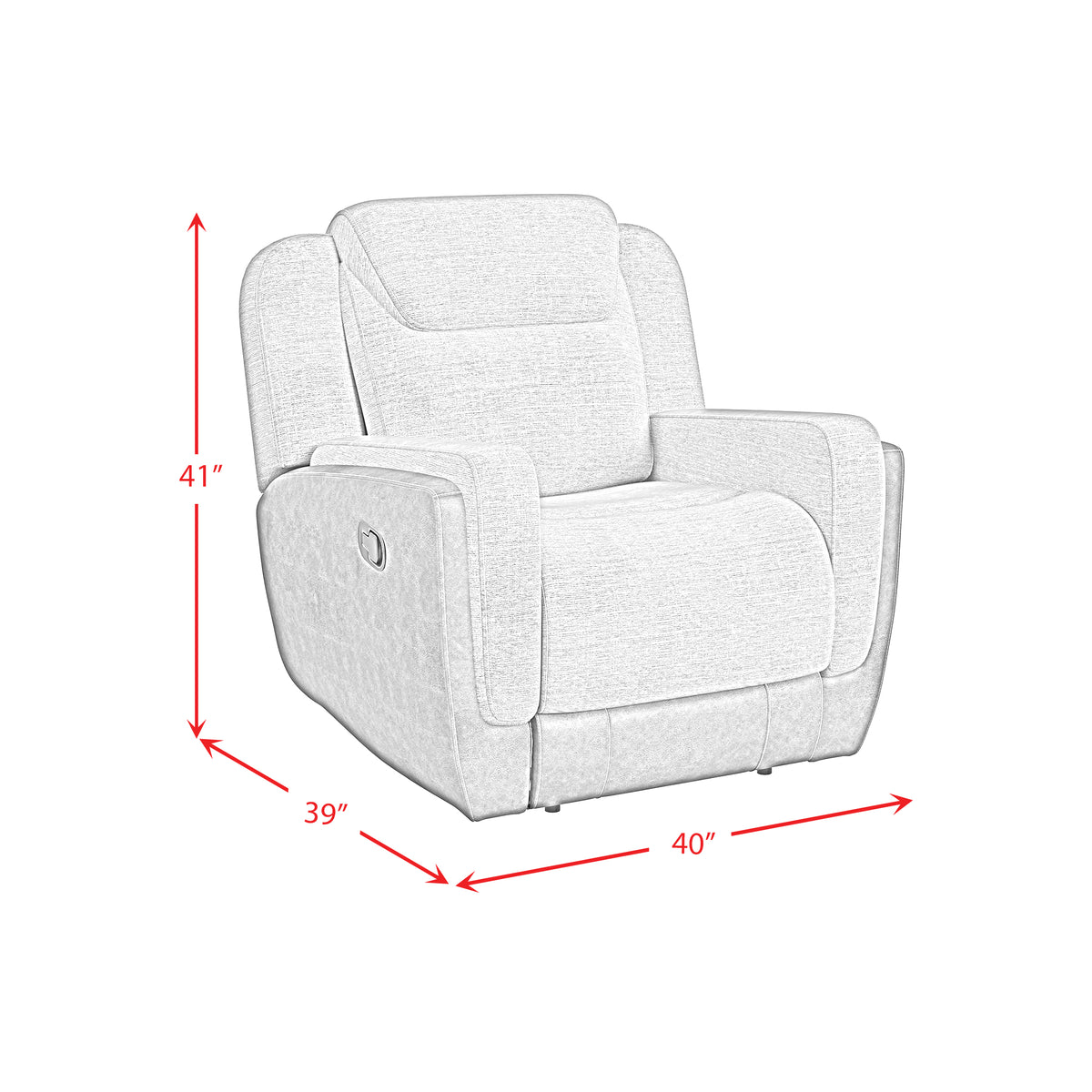 Hornet Motion Glider Recliner in Rancho Beige