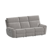 Jackpot P1 Sofa with Heat Massage in Explore Light Grey