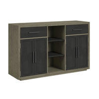 Jemma Buffet in Grey and Dark Espresso