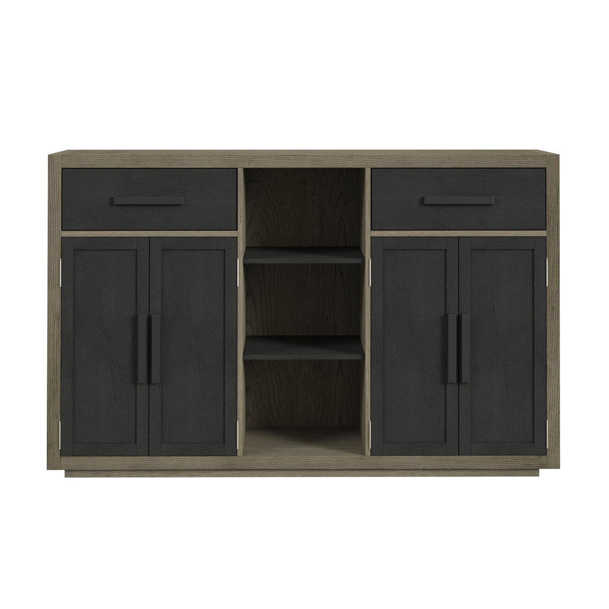 Jemma Buffet in Grey and Dark Espresso