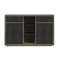 Jemma Buffet in Grey and Dark Espresso