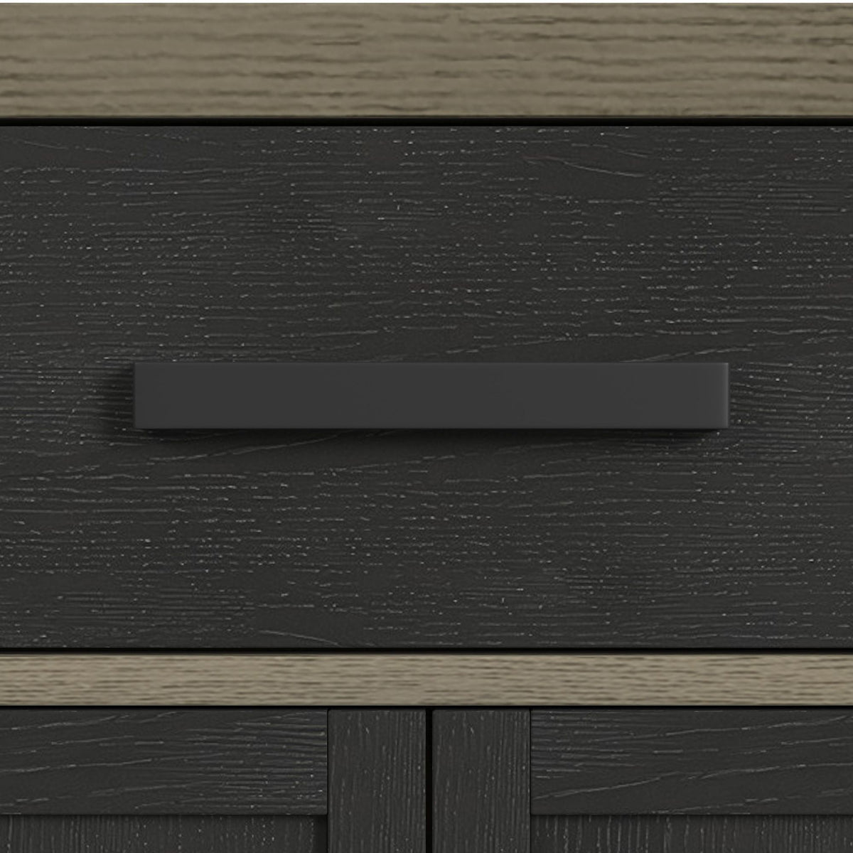 Jemma Buffet in Grey and Dark Espresso