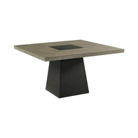 Jemma 7PC Standard Height Dining Set in Grey-Square Table and Six Chairs