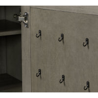 Kings Court 1 Door and 7-Drawer Chest in Grey