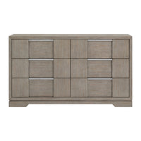 Kelis 6-Drawer Dresser in Grey