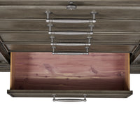 Kings Court 1 Door and 7-Drawer Chest in Grey