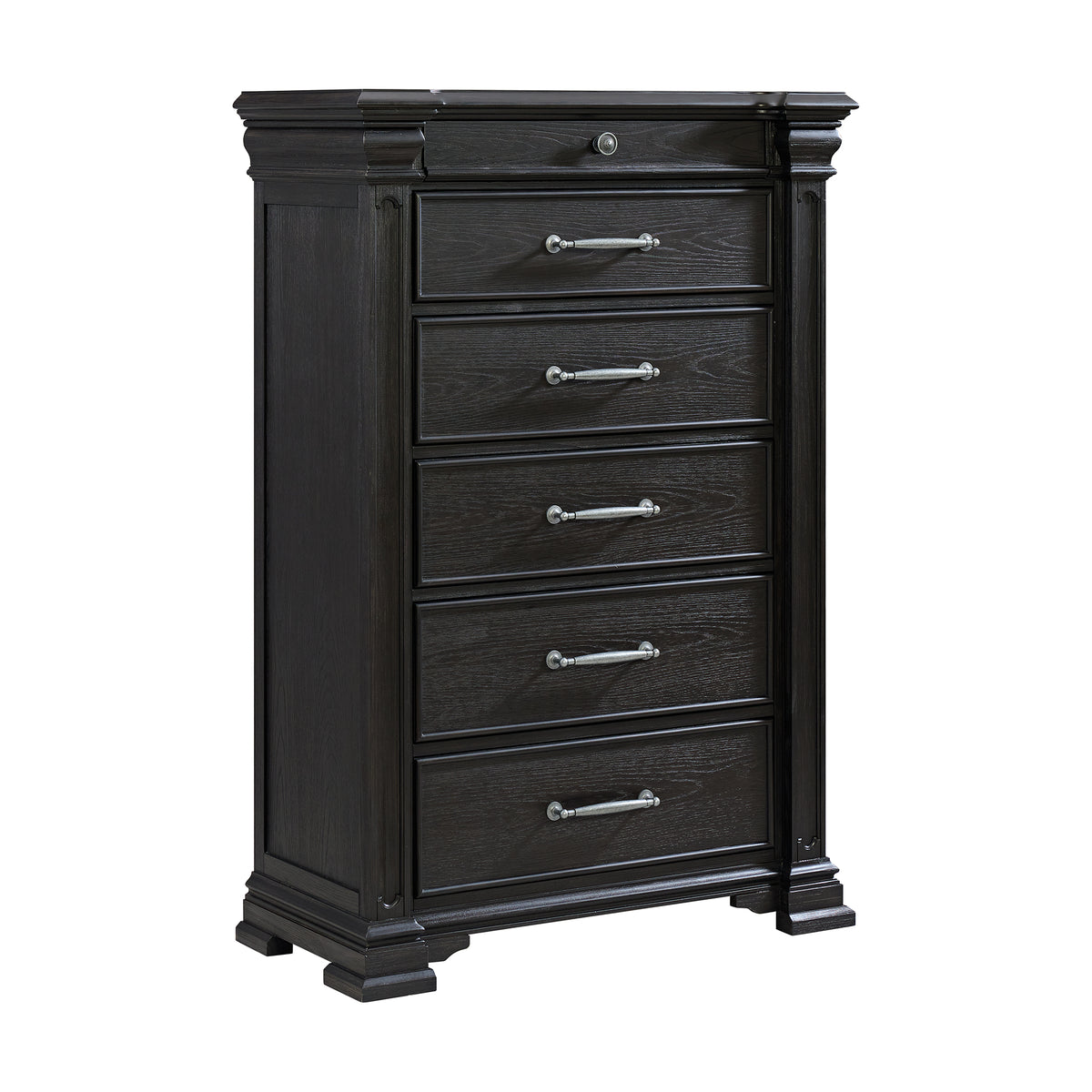 Kings Court Queen Storage 3PC Bedroom Set in Black