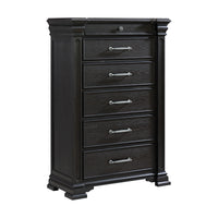 Kings Court King 5PC Bedroom Set in Black
