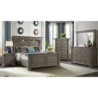 Kings Court Dresser & Mirror in Grey
