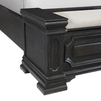 Kings Court King Storage 5PC Bedroom Set in Black