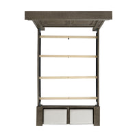 Kings Court Queen Storage Bed in Grey