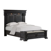 Kings Court Queen Storage 3PC Bedroom Set in Black