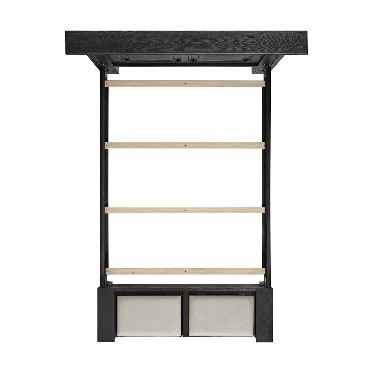 Kings Court Queen Storage 3PC Bedroom Set in Black