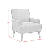 Kiwi Chair in 8077 Boucle Grey & Espresso