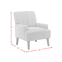 Kiwi Chair with Channel Back in Palmer Teal