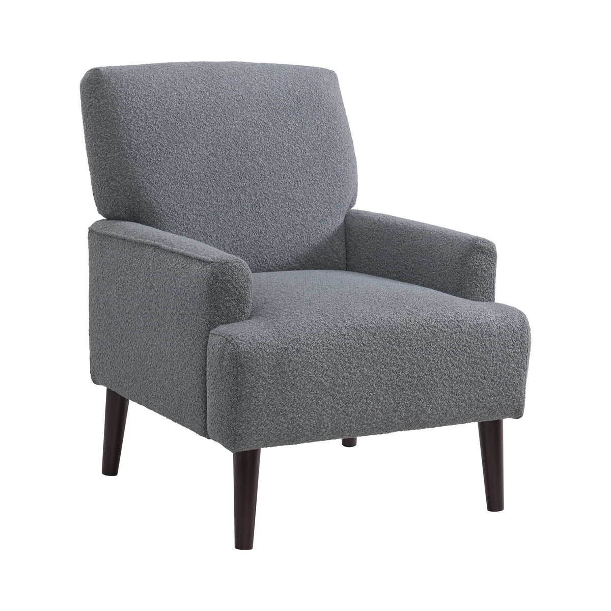 Kiwi Chair in 8077 Boucle Grey & Espresso
