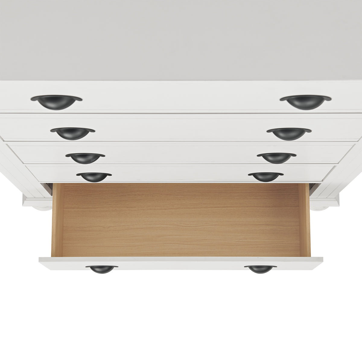 Kona Queen 3PC Bedroom Set with 2 Nightstands in White
