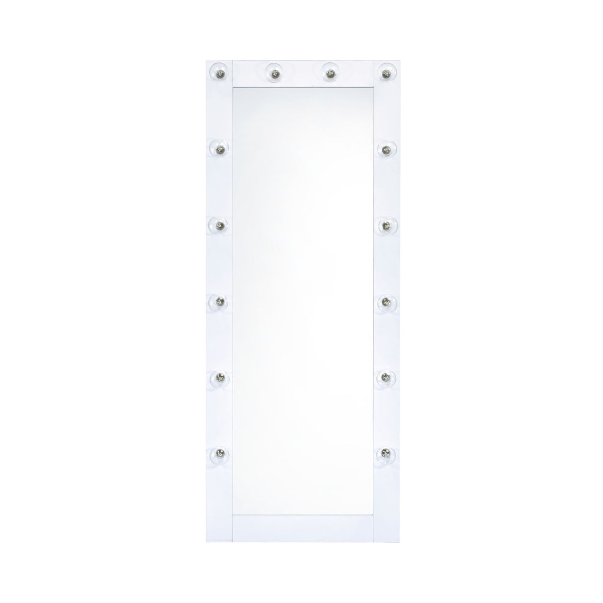 Lindy Floor Mirror with Lights in White
