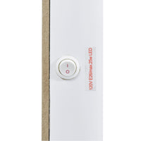 Lindy Floor Mirror with Lights in White