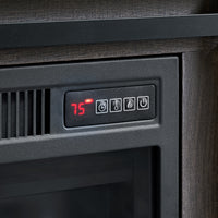 Macau Console with 23"" Fireplace Insert in Grey